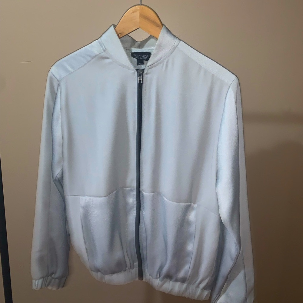 Satin bomber jacket